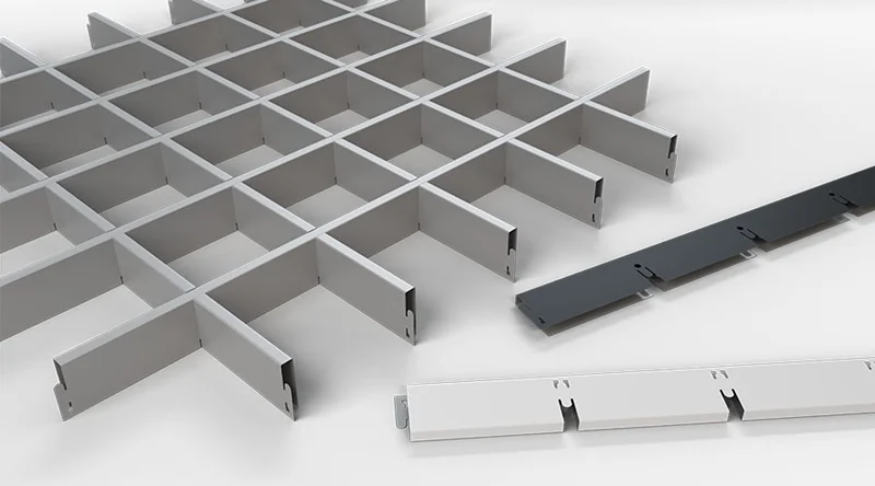 تایل آلومینیومی سقف کاذب سلول باز یا گریلیوم در چند چشمه تولید و تنوع رنگی آن به چه صورت است ؟