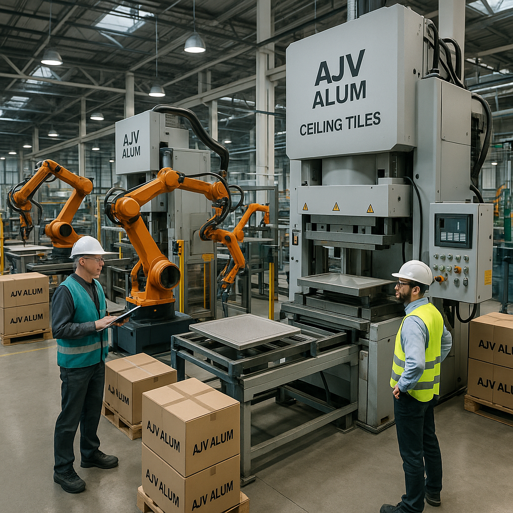 برند AJV آلوم؛ نوآوری تخصصی در تولید تایل آلومینیومی وسط پانچ