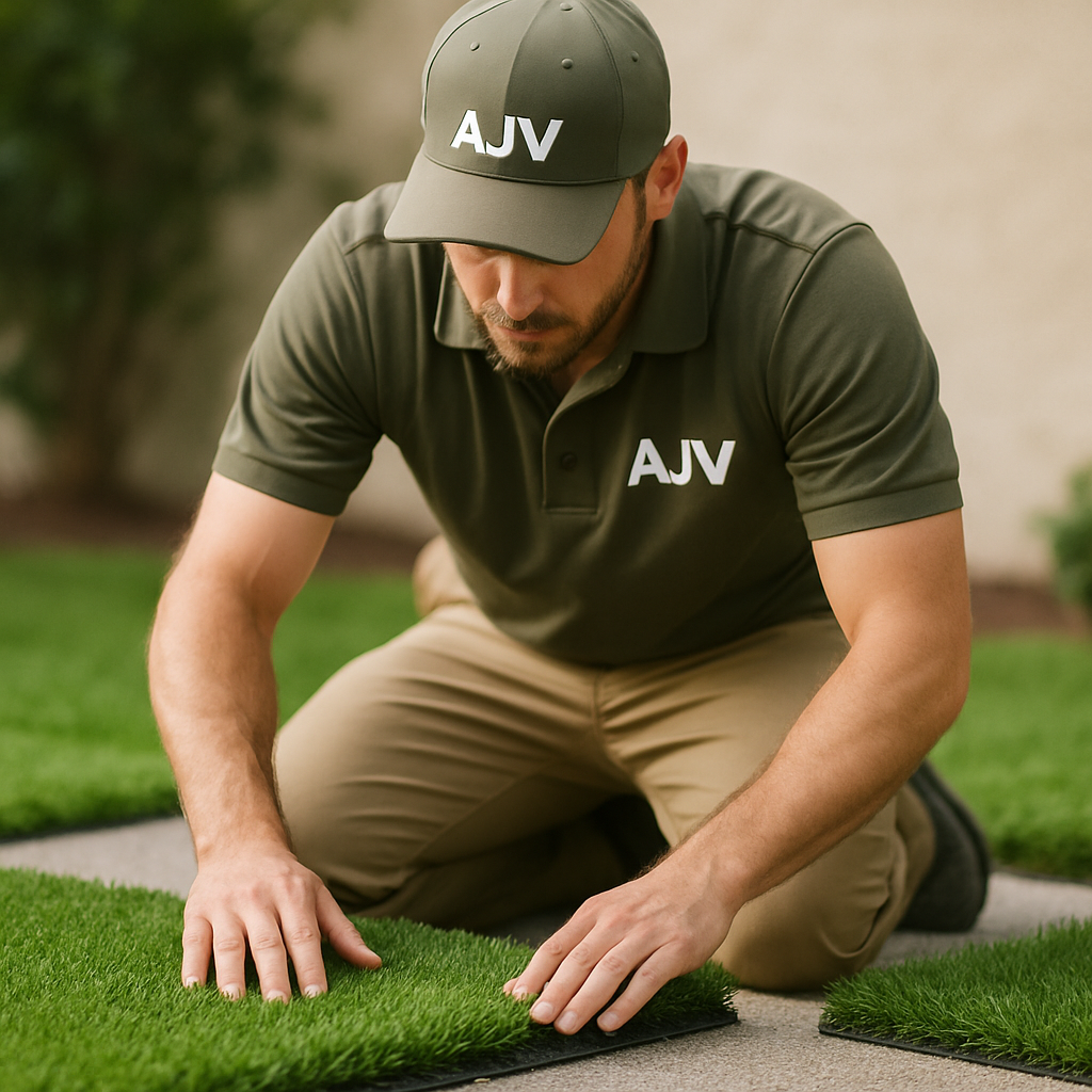 آموزش جامع و گام‌به‌گام نصب تایل چمن مصنوعی؛