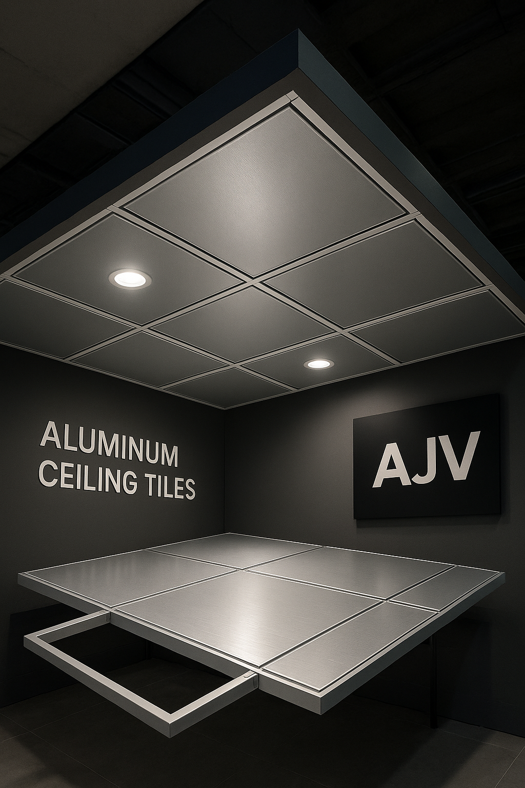 برند AJV و تولید تایل‌های آلومینیومی 60 در 60: پیشرو در صنعت سقف کاذب ایران