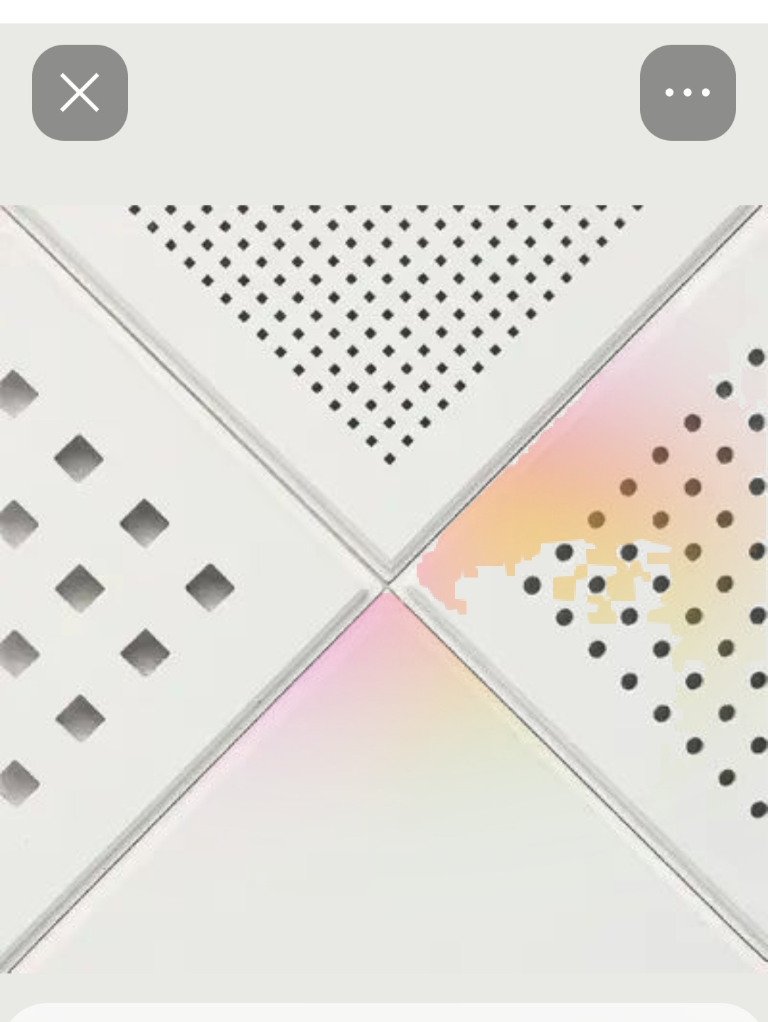 قیمت خرید تایل آلومینیومی فول پانچ جی وی در 18آذر ۱۴۰۴