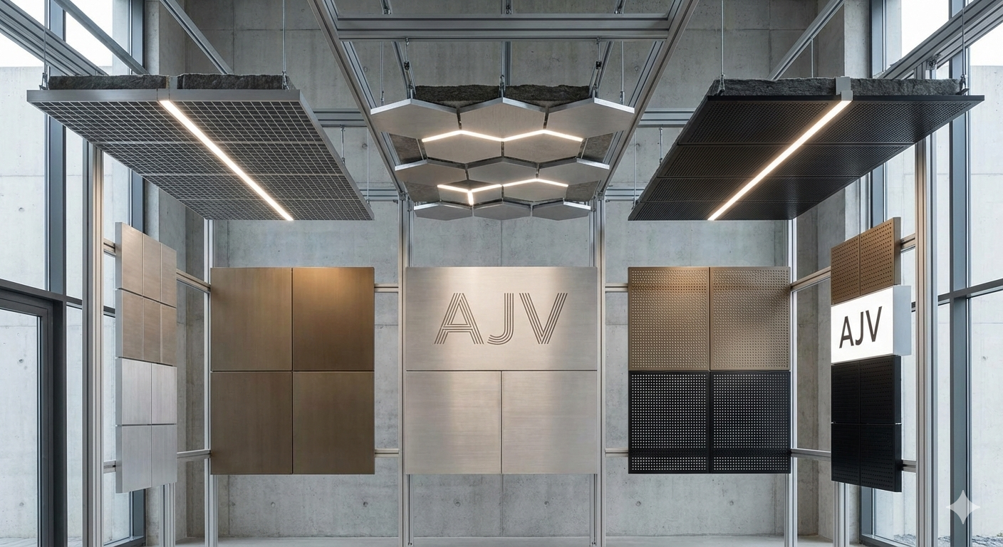 سیستم‌های سقف آلومینیومی مدولار AJV؛ راهکار حرفه‌ای برای معماری انعطاف‌پذیر و ماندگار